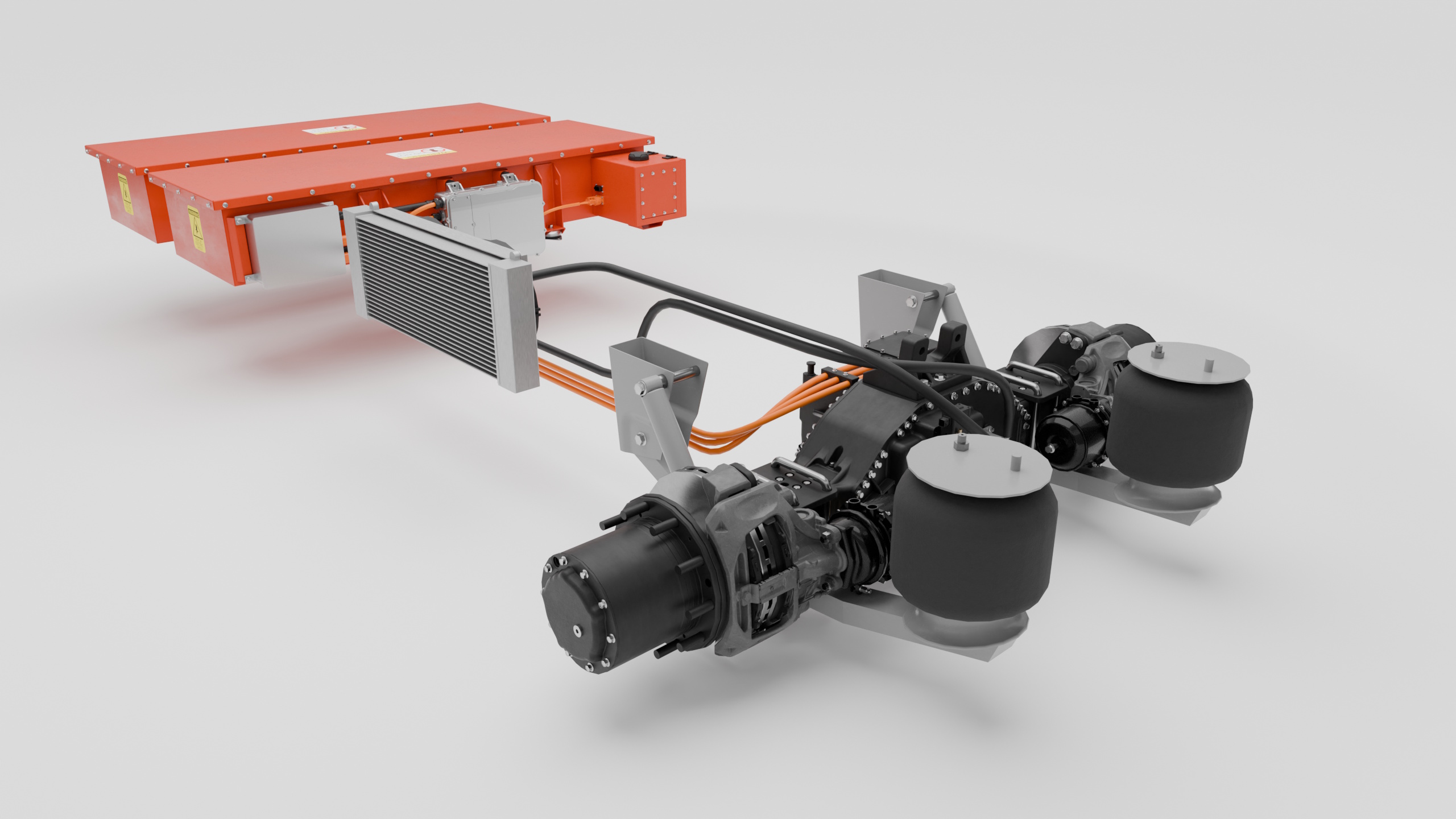 ENERVA™ Powered Trailer Kit - eAxle and battery system